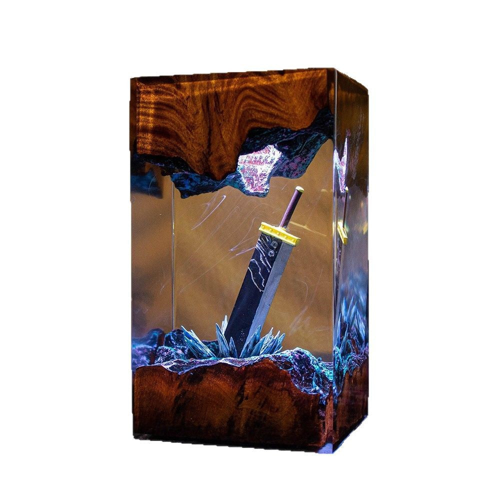 Oathblade — Sword Resin Lamp — detail view 5