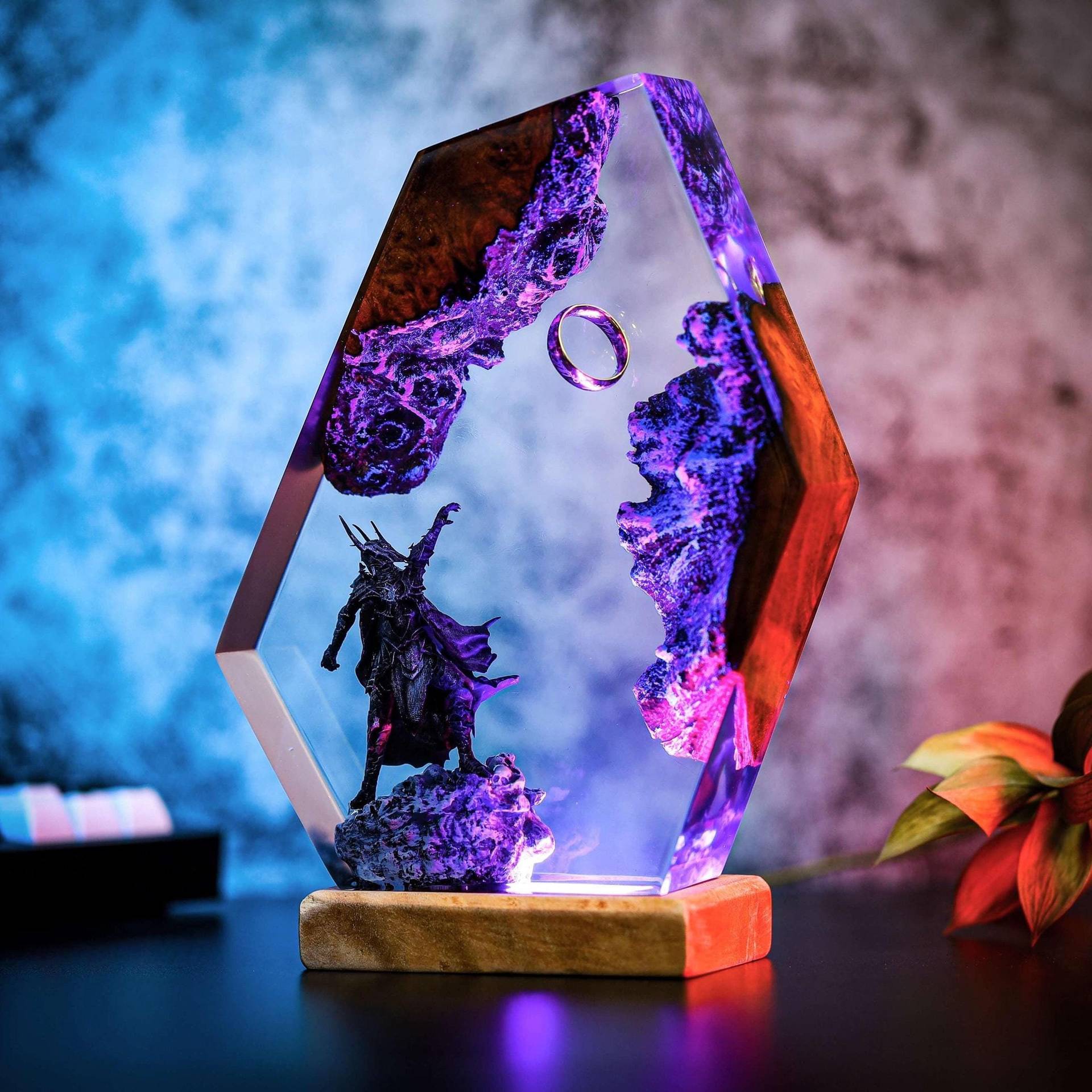 Eldergrove — Fantasy Resin Night Light — detail view 4