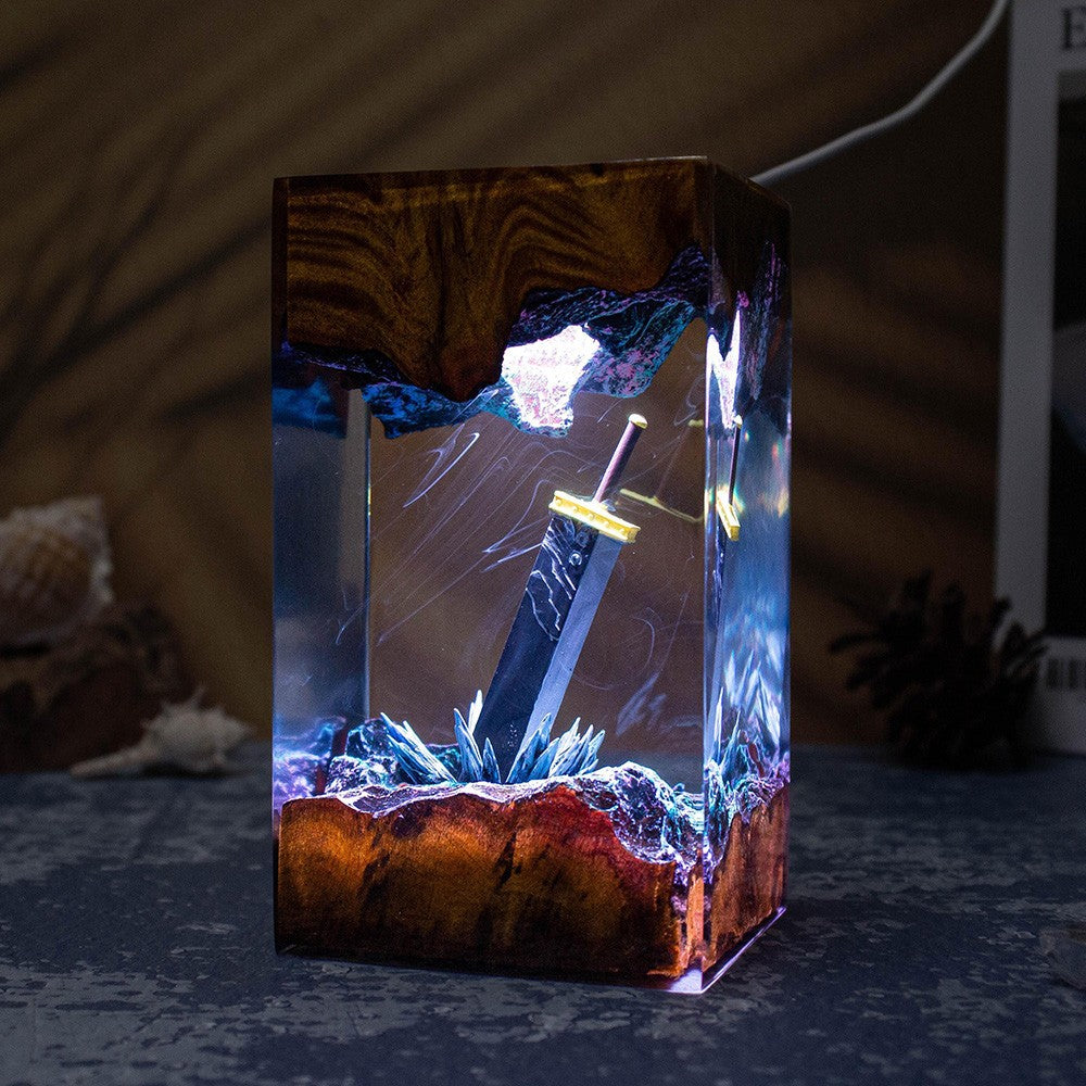 Oathblade — Sword Resin Lamp — detail view 8