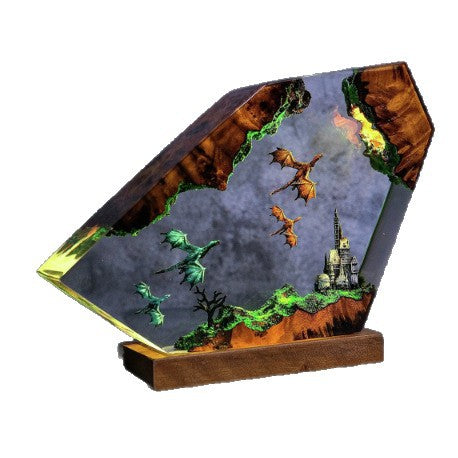 Citadel — Dragon Castle Resin Lamp — detail view 5
