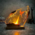 Emberwing — Fire Dragon Resin Lamp — detail view 6