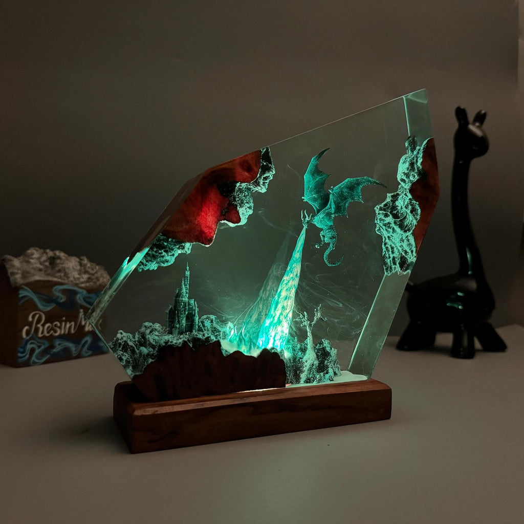 Frostwing — Ice Dragon Resin Night Light